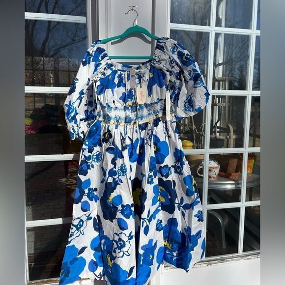 Anthropologie Plenty by Tracy Reese Smocked Floral Dress NWT - Picture 8 of 15